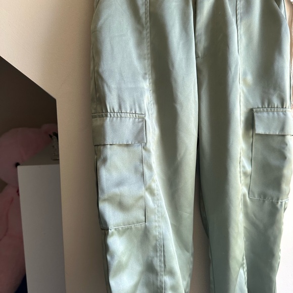 Stoosh Light Green High-Waisted Pants - Picture 5 of 9